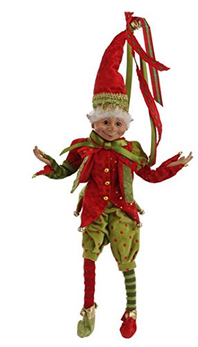 RAZ Imports – Christmas – 20″ Posable Elf – Red Hat