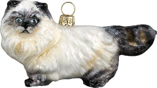 The Pet Set Blown European Glass Cat Ornament By Joy to the World Collectibles – Himalayan Cat