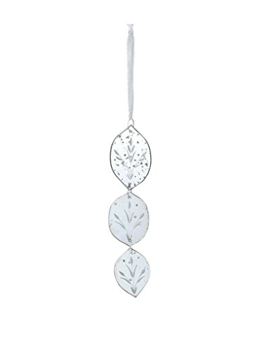 Sage & Co. eao14566sv Etched Mirror Drop Ornament