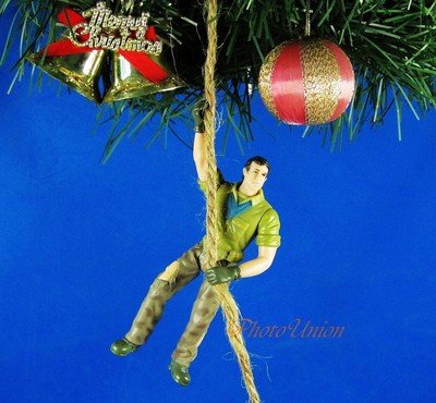 *K490 Decoration Ornament Xmas Tree Decor Jurassic Park Dinosaur Dr. Alan Grant Toy Model (Original from TheBestMoment @ Amazon)