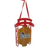 New England Patriots Official NFL 3.5″ Metal Sled Christmas Ornament by Topperscot