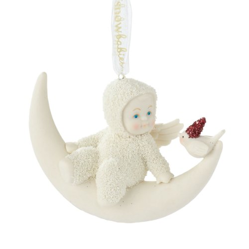 Snowbabies Meet Me on The Moon Ornament, 3-Inch