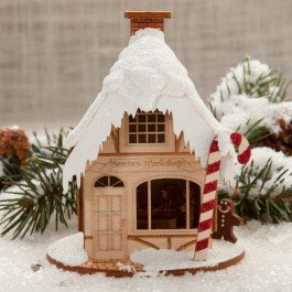 Santa’s Workshop Ornament Ginger Cottage Find the Secrets inside