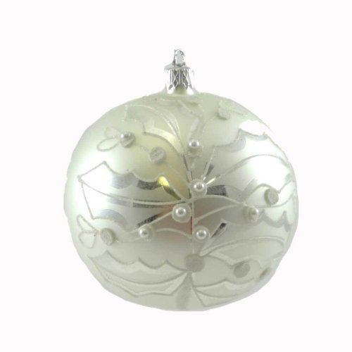 Holiday Ornament WINTER HOLLY/MISTLETOE BV01181324 Christmas Jim Marvin Glass