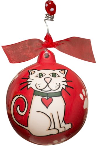 Glory Haus Cat Ball Ornament, 4 by 4-Inch