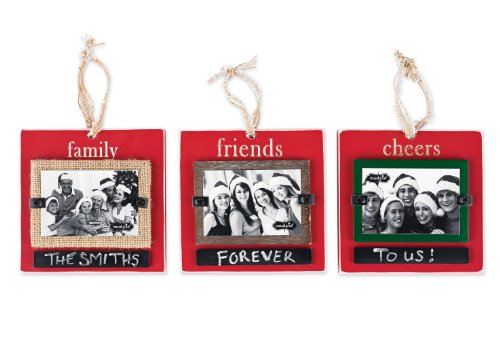 Mud Pie Chalkboard Ornament Family Frame