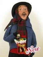 Byers’ Choice “Man with Glass Ornaments” Caroler Figurine