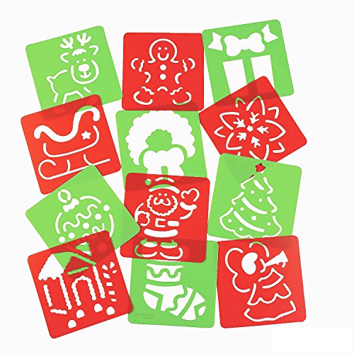 Happy Holiday Stencils – Christmas Ornament, Santa Claus, Stockings and More!