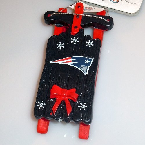 New England Patriots Holiday Sleigh Ornament