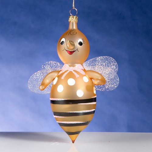 De Carlini Baby Girl Bee Christmas Ornament