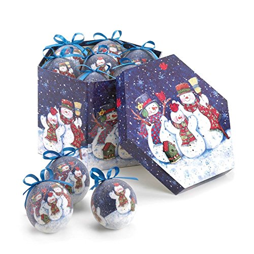 WINTERY NIGHT SNOWMAN ORNAMENT SET – 10016079 WINTERY NIGHT SNOWMAN ORNAMENT SET – 10016079