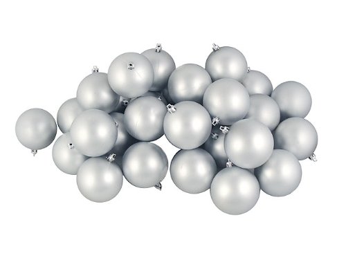 Vickerman Ball Ornament, 100mm, Silver