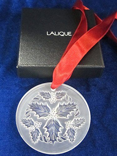 Lalique 2014 Annual Clear Holly Ornament #10413200