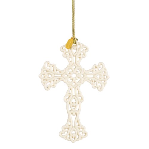 Lenox 2014 Snow Fantasies Cross Ornament