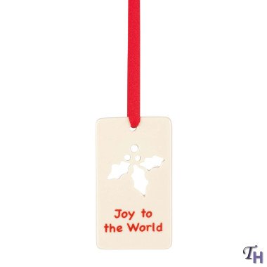 Lenox Joy to The World Charm Hanging Ornament