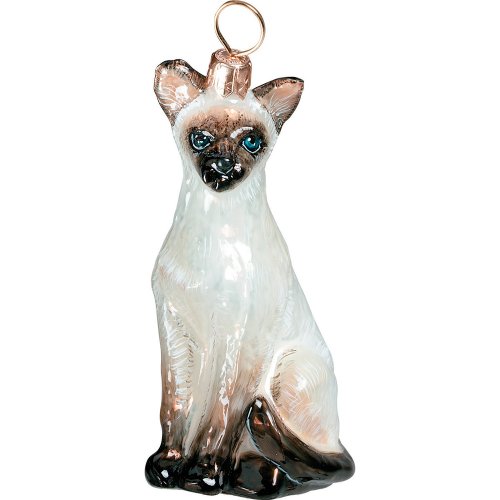 Joy To The World Siamese Cat Ornament Retired – Animals Dog Cat Christmas ZKP1938