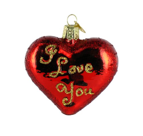 Old World Christmas I Love You Heart Ornament