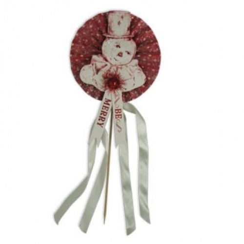 Bethany Lowe Christmas Be Merry Snowman Pick DF0096