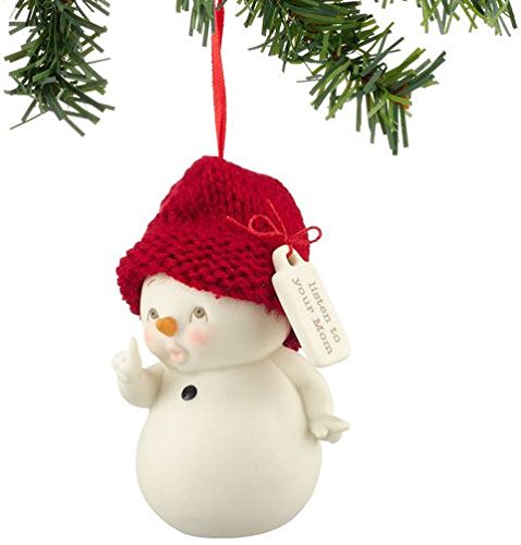 Department 56 Snowpinions Listen to Mom Ornament, 1.97-Inch