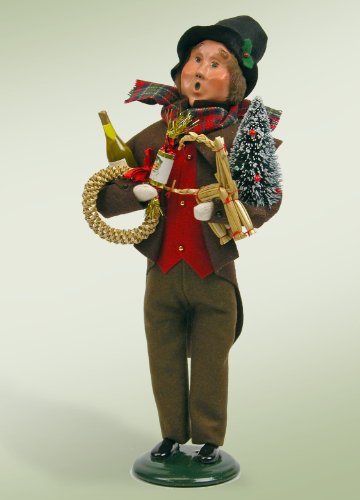 Byer’s Choice Man with Straw Ornament