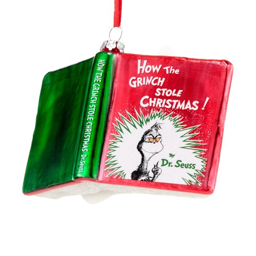 Department 56 Grinch Book Ornament, 3-Inch