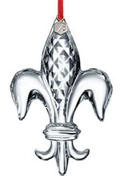 Baccarat #2804705, Fleur De Lys Clear Ornament