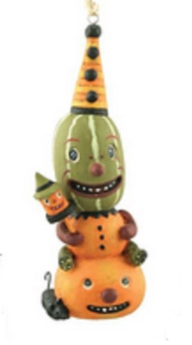 Bethany Lowe Greg Guedel Spooky Watermelon Guy Halloween Ornament