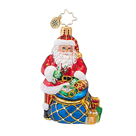 Christopher Radko Twinkling Tote Little Gem Ornament