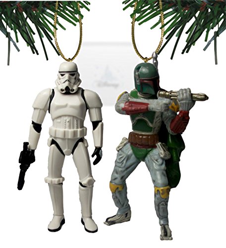Disney Star Wars “Boba Fett & Stormtrooper” Holiday Ornament Set Of 2 – Limited Availability