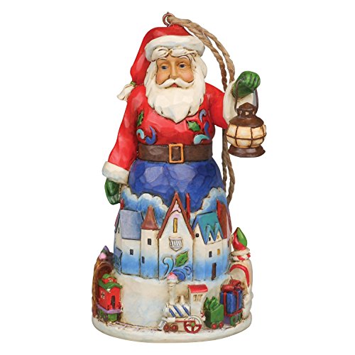 Enesco Jim Shore Heartwood Creek – Santa with Train Hanging Ornament – 4042971