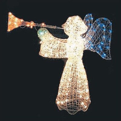 Lighted Outdoor Christmas Angel 200 Lights Crystal Decoration Lighted Outdoor Christmas Angel 200 Lights Crystal Decoration