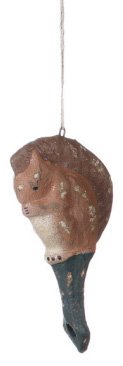 Squirrel Paper Mache Ornament