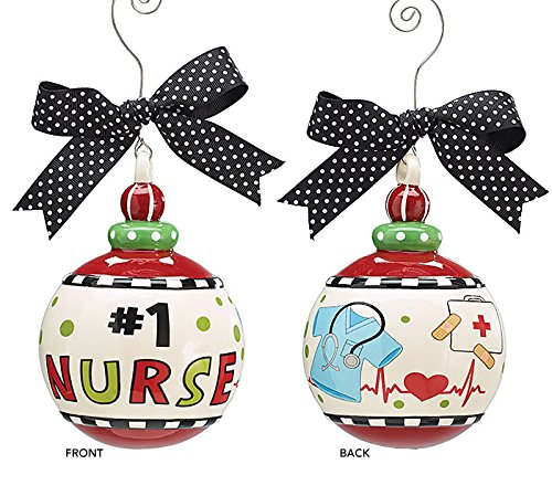 #1 Nurse Christmas Tree Ornament Decorative Holiday Gift