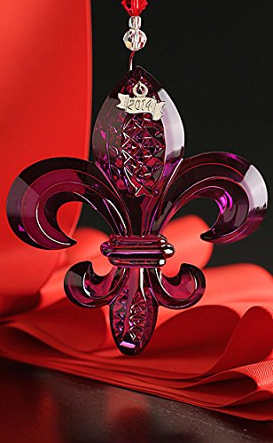 Waterford 2014 Fleur De Lys Ornament, Purple
