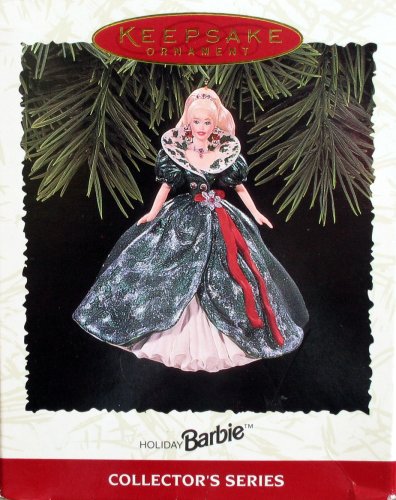 Keepsake Ornament, Holiday Barbie, Collector’s Series, Third in the Holiday Barbie Series. Handcrafted, Dated 1995