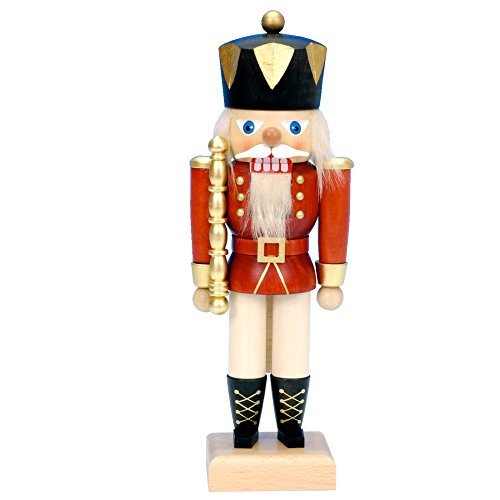 32-645 – Christian Ulbricht Nutcracker – Red King – 10.5″”H x 4″”W x 3″”D