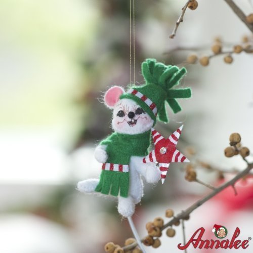 Annalee 3″ Shimmermint Star Mouse Ornament