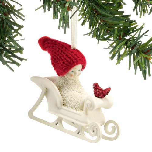 Snowbabies Jingle All The Way Ornament, 1.5-Inch