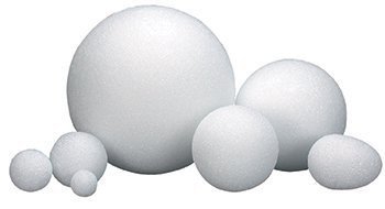 Hygloss 51115 12-Piece Styrofoam Balls, 1.5-Inch, White