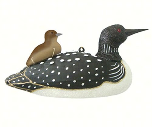 Cobane Studio Loon With Baby Ornament