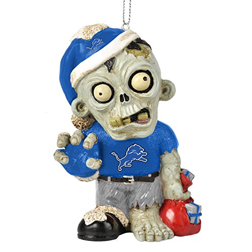 Detroit Lions NFL Zombie Christmas Ornament