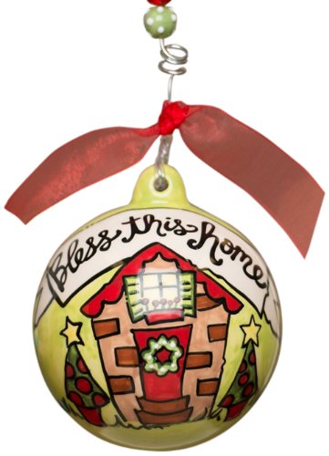 Glory Haus Bless This Home Ball Ornament, 4 by 4-Inch