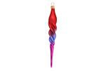 Jim Marvin Pink Blown Glass Icicle Ornament