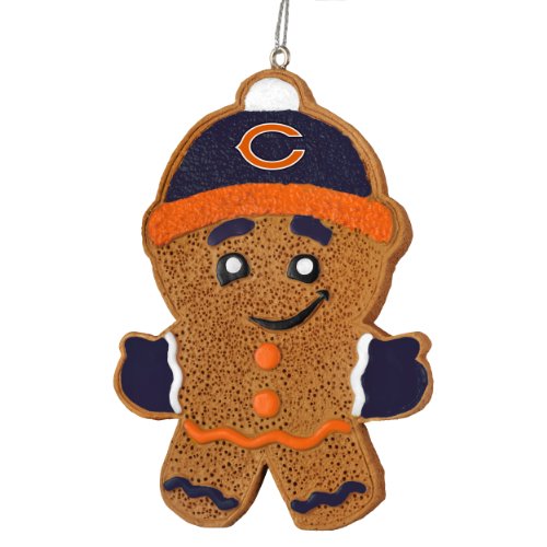 2013 NFL Football Resin Hanging Gingerbread Man Ornament (Chicago Bears)