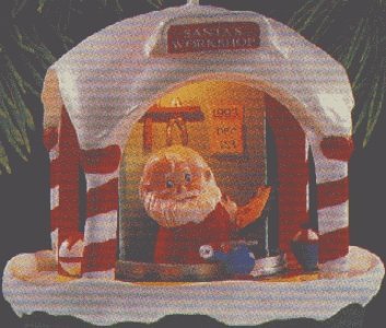 Santa’s Workshop Light & Motion 1993 Hallmark Ornament QLX7375