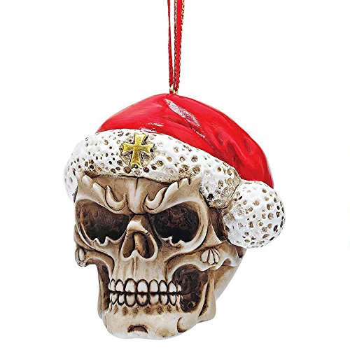 Design Toscano QS923709 Skelly Claus II Holiday Skeleton Ornament: Set of Three