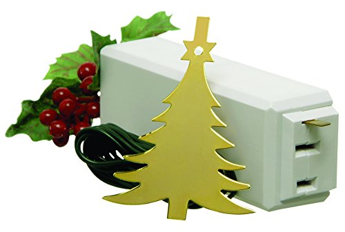 Xodus Innovations 1225L Tree On/Off Touch Control Ornament For Christmas Tree Lights Carlon, Thomas and Betts, Brass