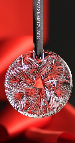 Waterford Crystal 2014 Times Square Disk Ornament