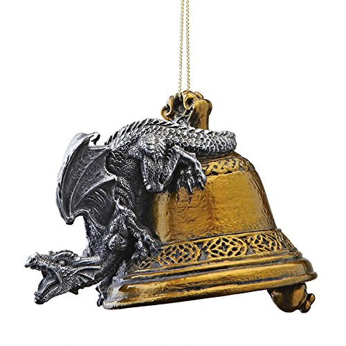 Design Toscano CL6230 Humdinger the Bell Ringer Gothic Dragon 2011 Holiday Ornament