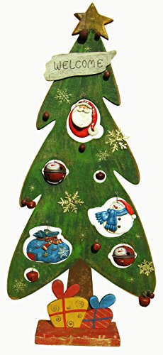 Wooden Christmas Tree Sculpture – Old Fashioned X-mas Look – 21″ Tall Wooden Christmas Tree Sculpture – Old Fashioned X-mas Look – 21″ Tall